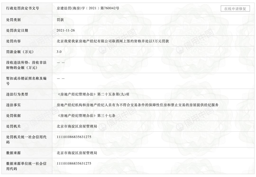 北京我爱我家被取消网签资格，房屋中介费按百分比收取合理吗？休闲区蓝鸢梦想 - Www.slyday.coM