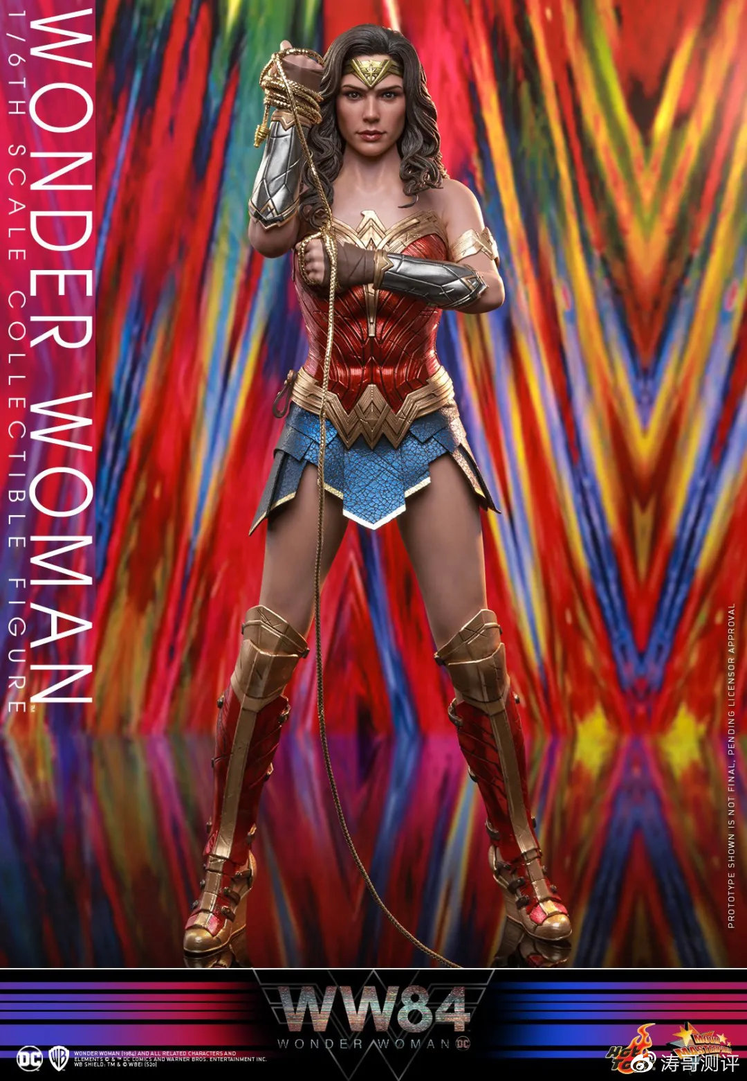 hottoys神奇女侠1984版公开这次居然是胶发头雕