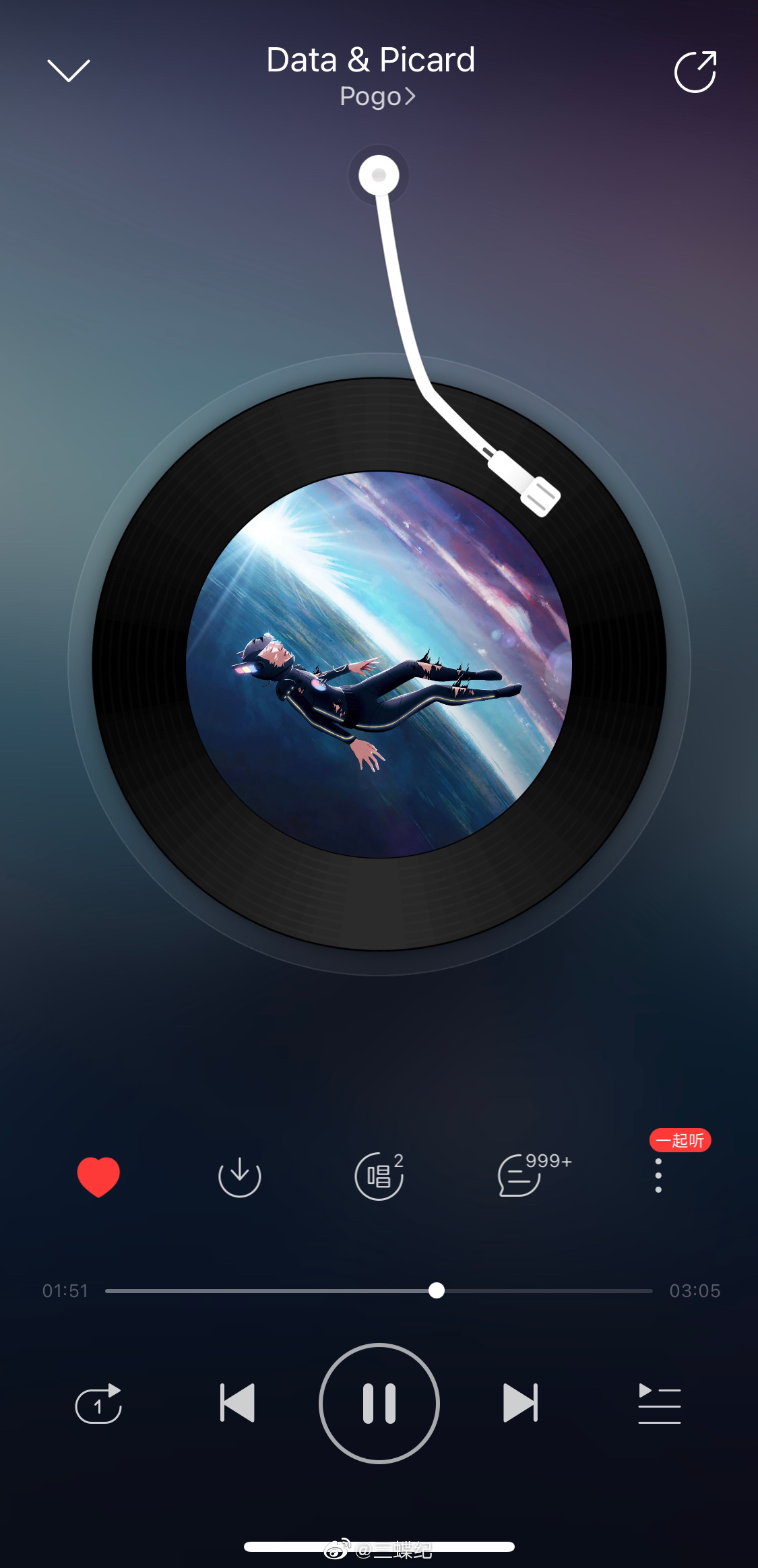 听了一下午pogo的《data & picard》,这张专辑叫weightless……_高清