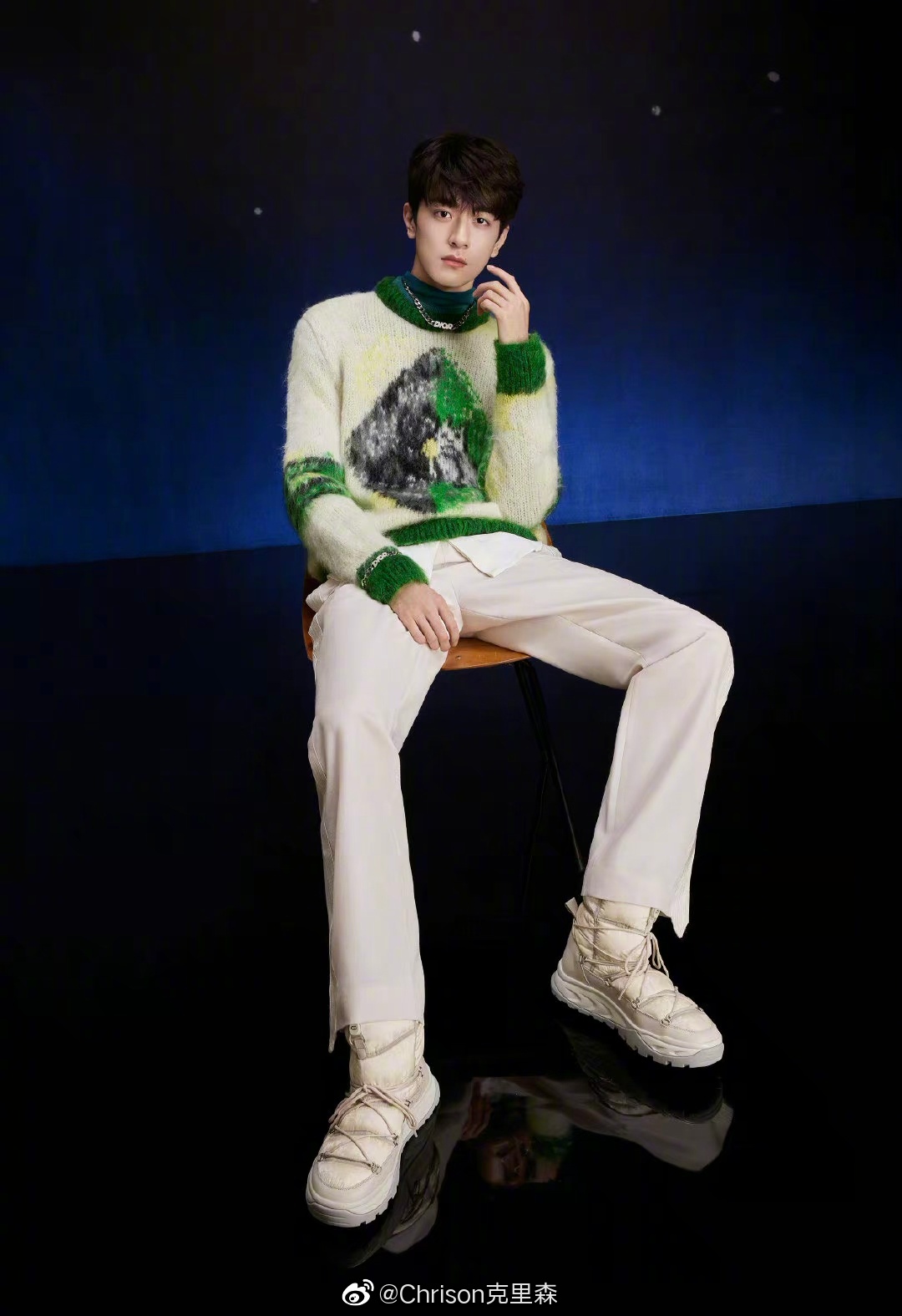 林一上身了dior 2021冬季最新系列,这长腿,这头身比……_高清图集