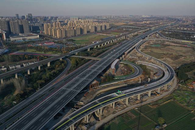 沪杭高速临平段主线开通|杭州|地面|道路_新浪新闻