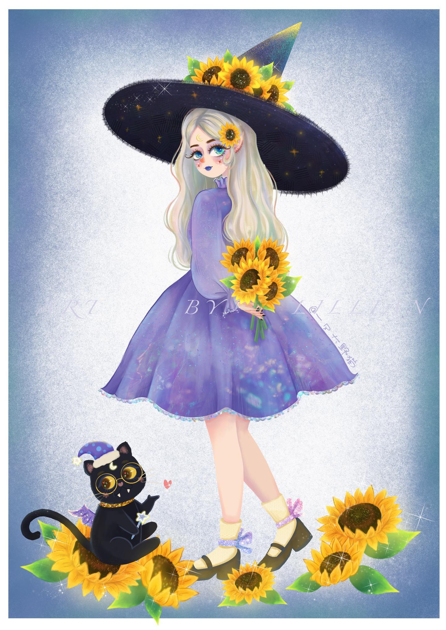 美萌少女插画课程 | 库存小魔女__财经头条