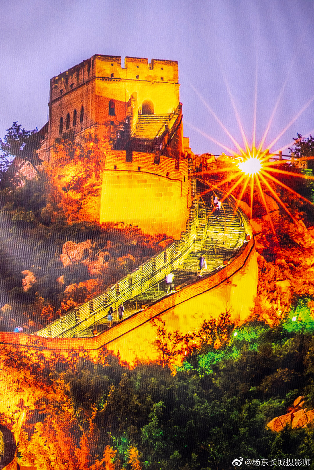 夏天在八达岭长城拍摄的夜景……__财经头条