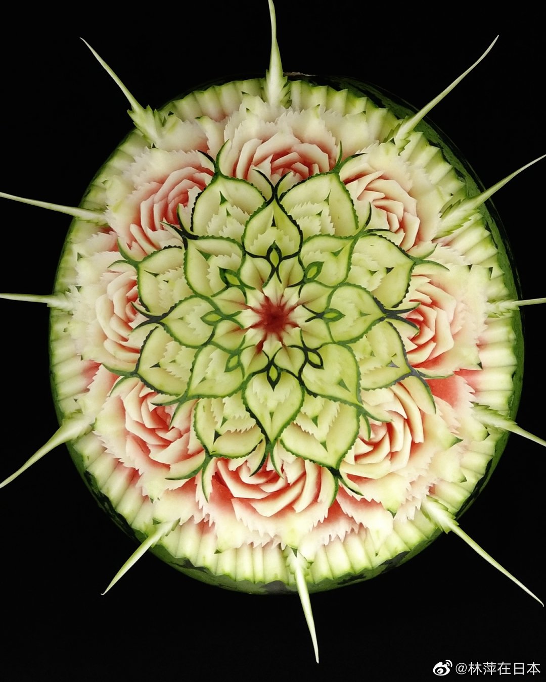 三毛水果艺术原创出品，水果蔬菜雕刻分享