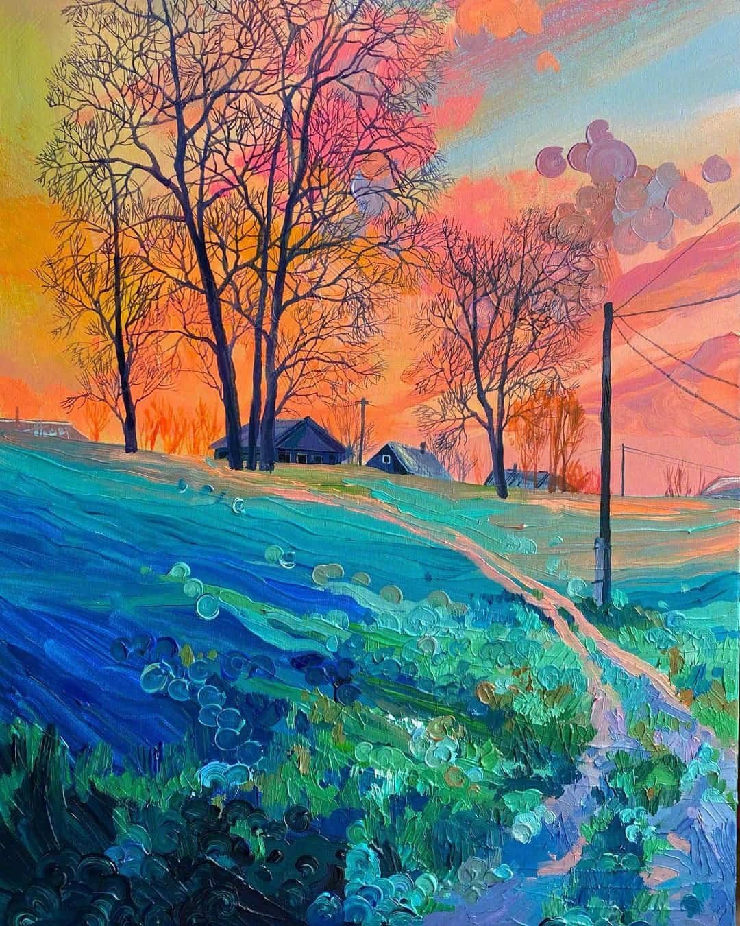 来自画家anastasiatrusova风光绘画作品