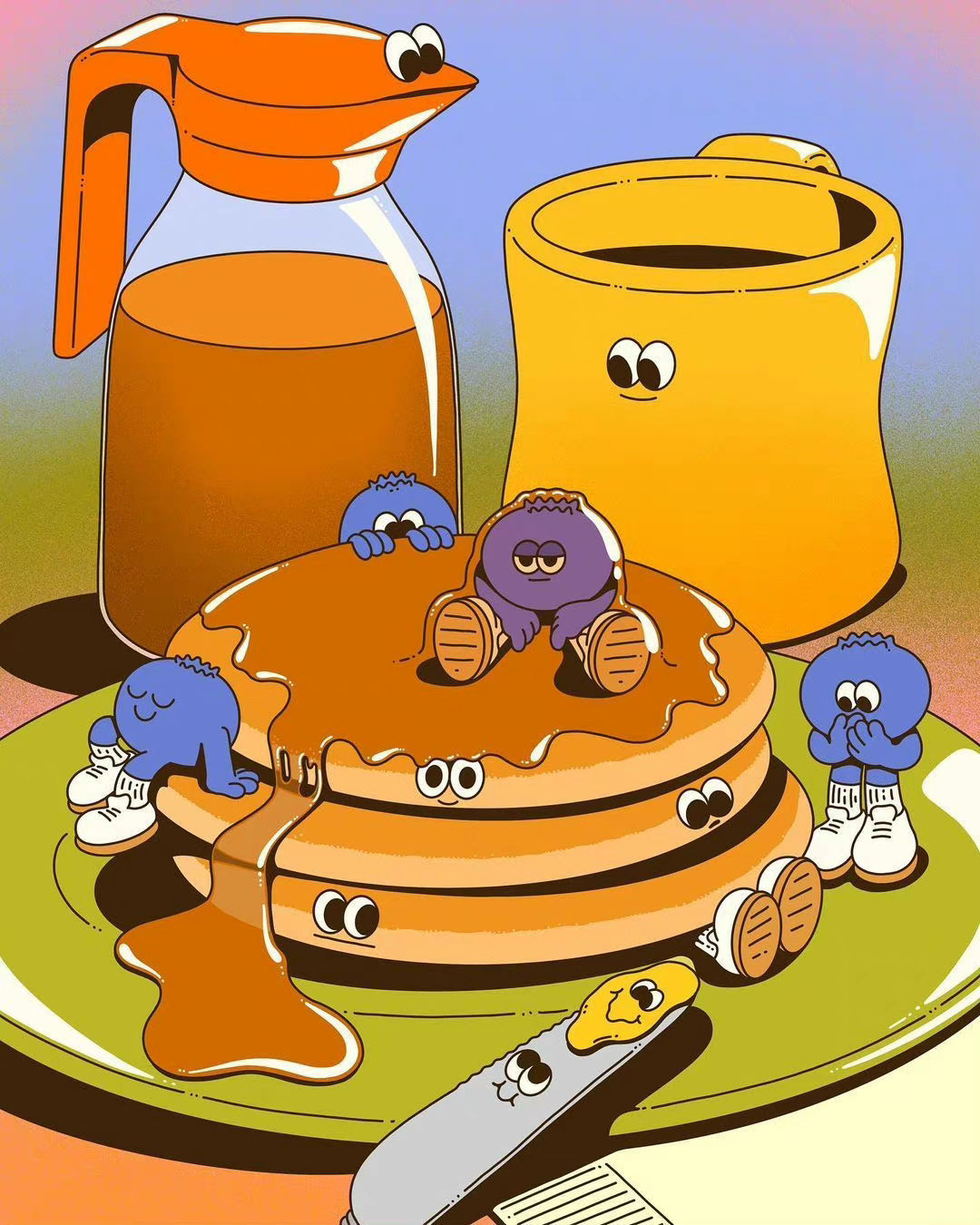 插画家lauren martin 将食物拟人化……_高清图集_新浪网