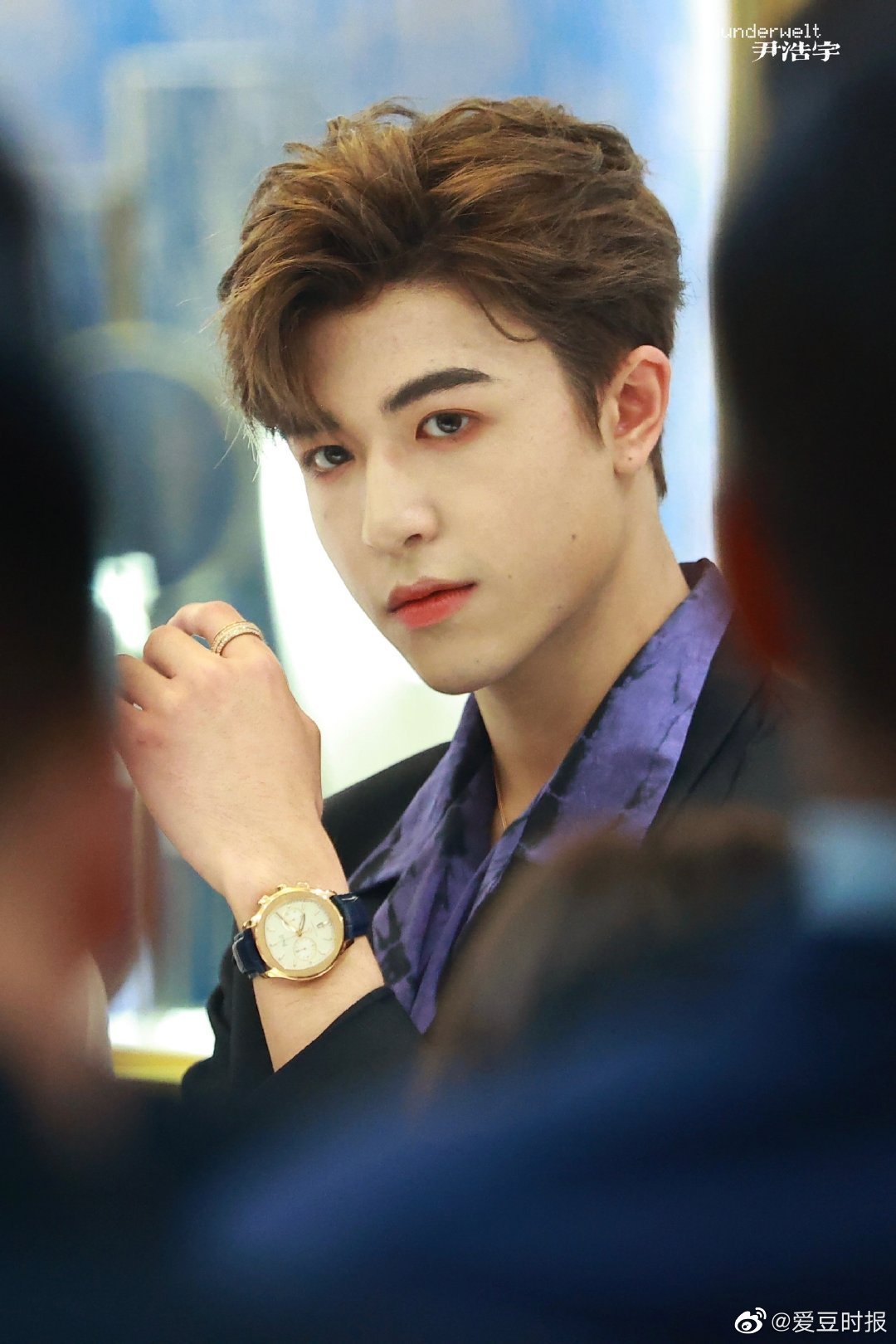 尹浩宇品牌活动饭拍浓眉大眼的帅哥生图好生状态真的好好