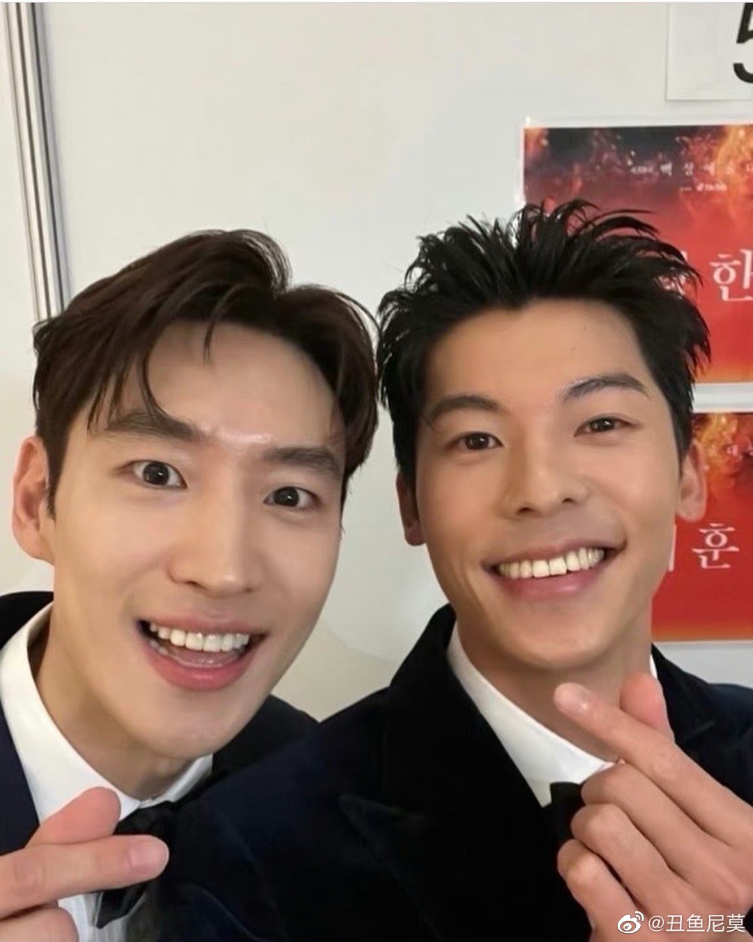 许光汉,李帝勋两大帅哥合影,太赞了.