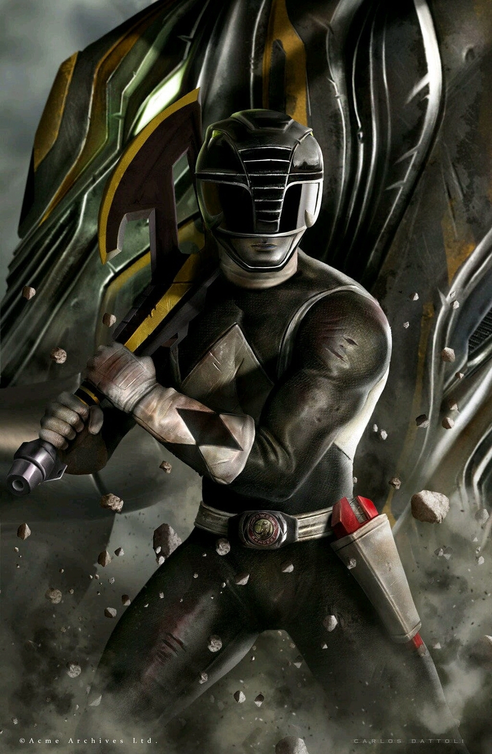 来自墨西哥插画师『carlos dattoli』创作的初代《恐龙战队》恐龙战士