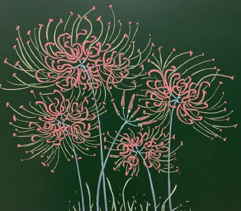 简洁漂亮的粉笔花