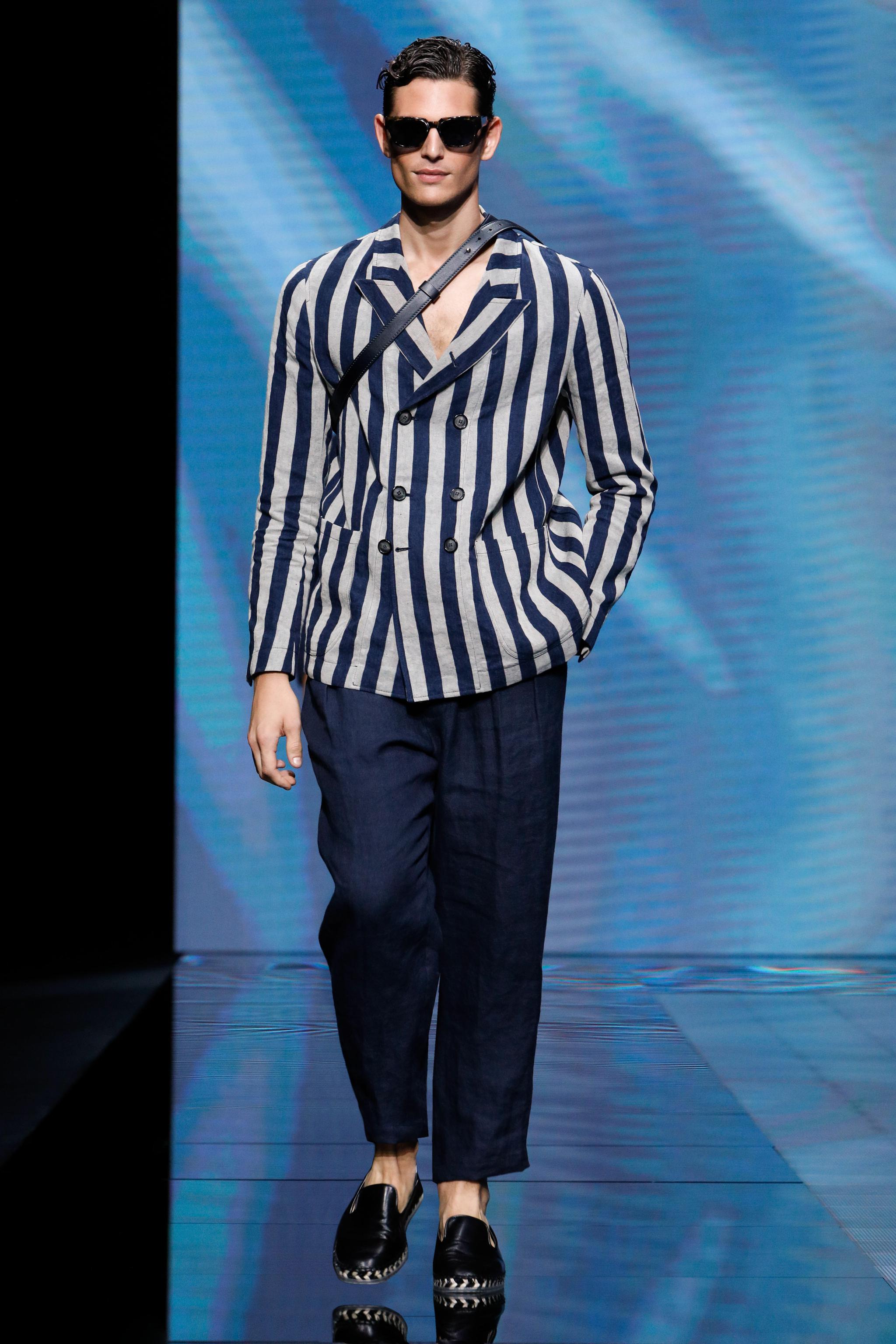 giorgio armani 发布2021春夏男装系列,整个系列删繁就简