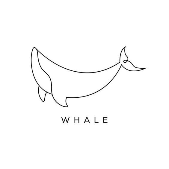 关于 鲸鱼 元素logo图形设计