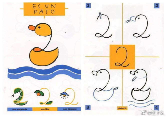 这套0-9的数字创意画 非常棒