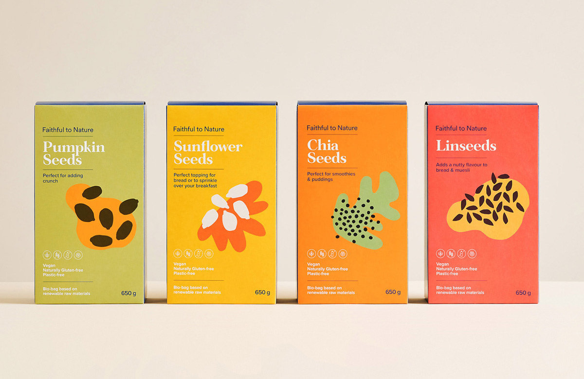 明亮色彩健康食品包装设计