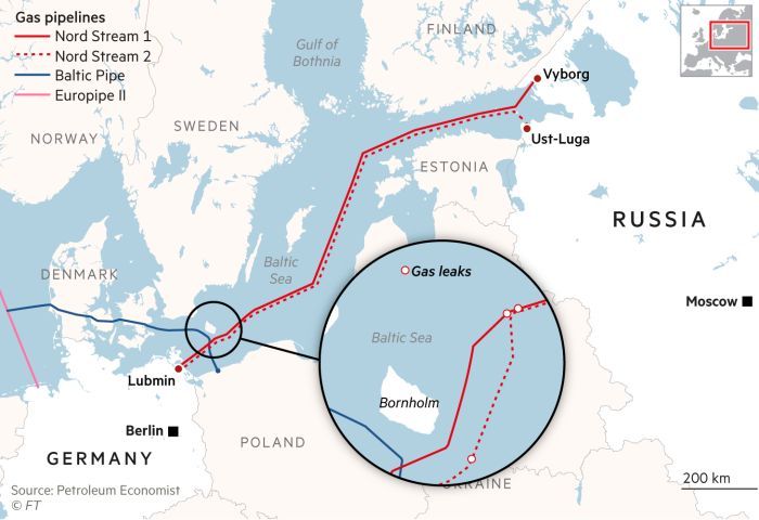 在瑞典，“北溪”第四处泄漏点海域发现！冒泡区域直径达180米休闲区蓝鸢梦想 - Www.slyday.coM