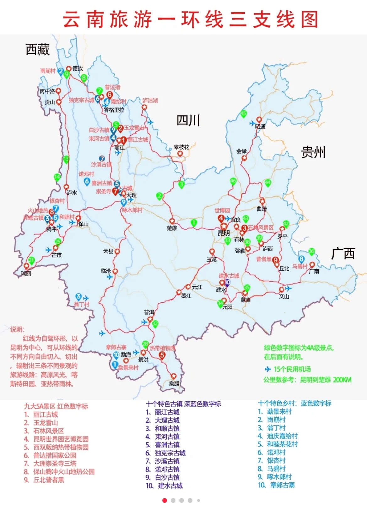 想看懂云南旅游线路,景点,这些地图一定要收藏起来,全面细致,马…via
