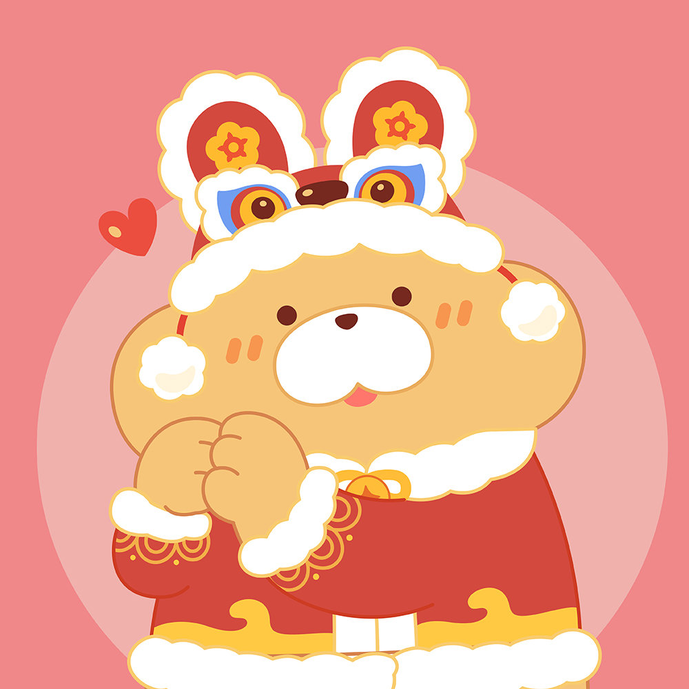 獭獭的新春头像来啦,兔年大吉大利