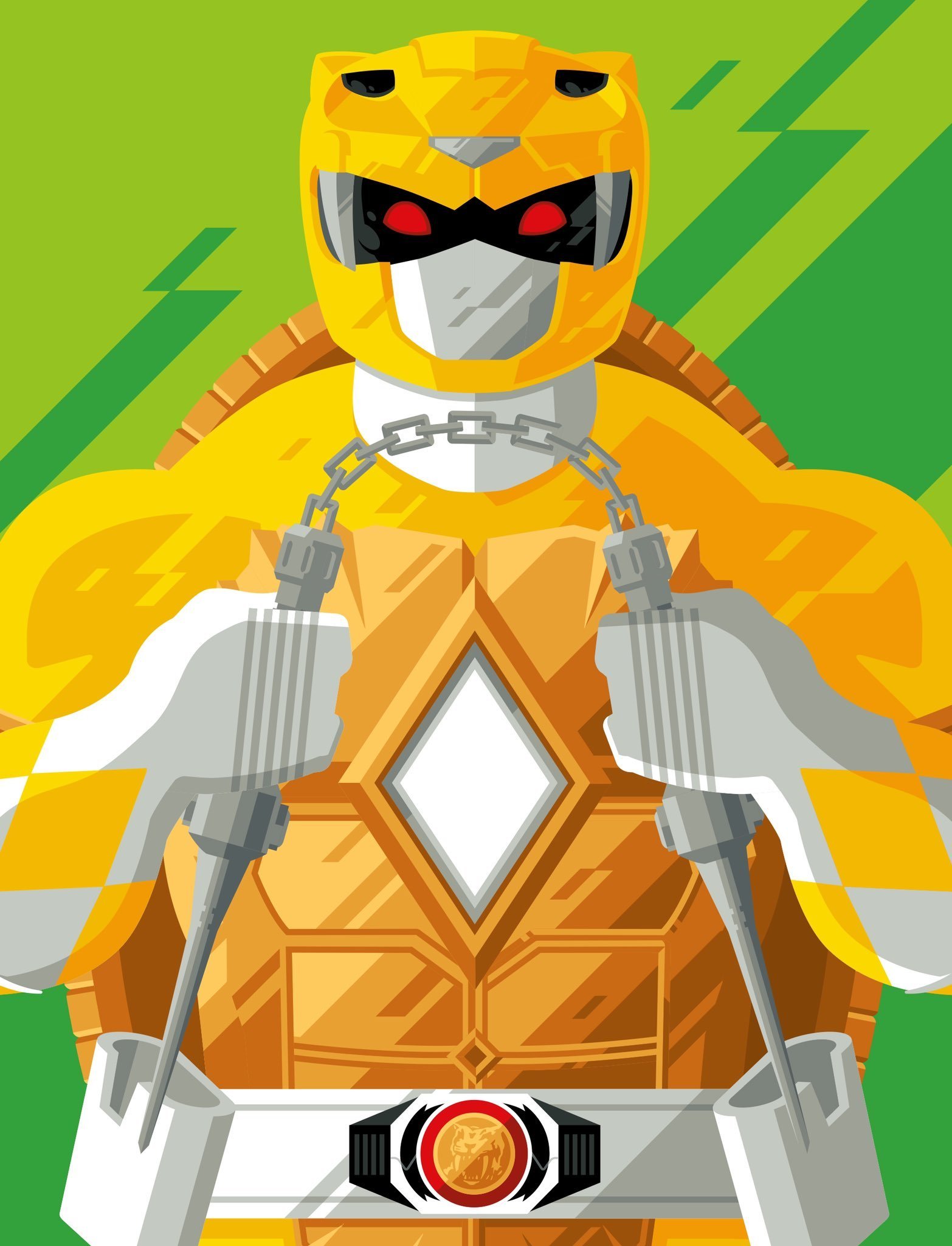 孩之宝 恐龙战队×忍者神龟 闪电收藏系列包装盒原图和宣传海报