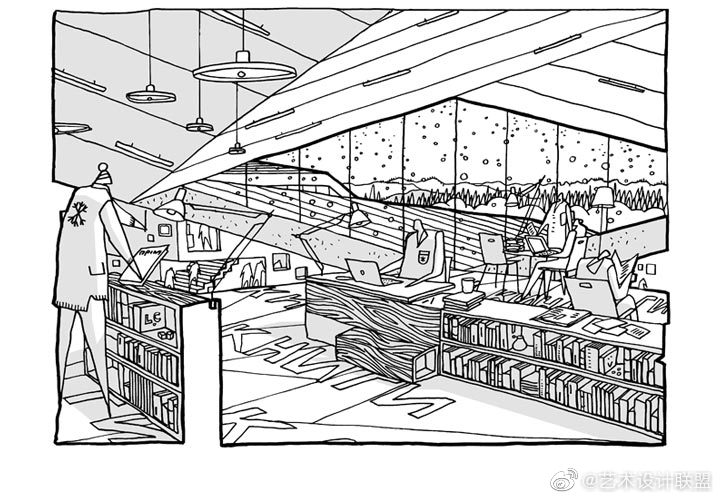 俄罗斯伊尔库茨克智能学校 这些有屋顶的公共空间结合