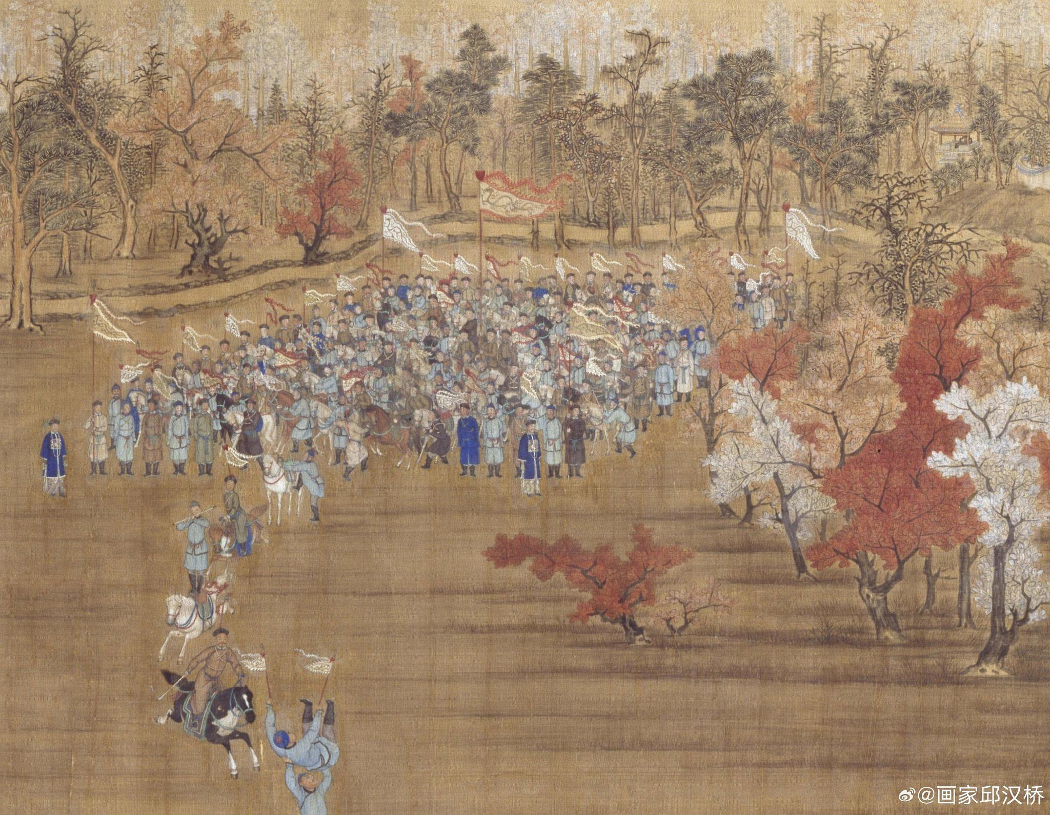 清代郎世宁《马术图》|艺术_新浪新闻