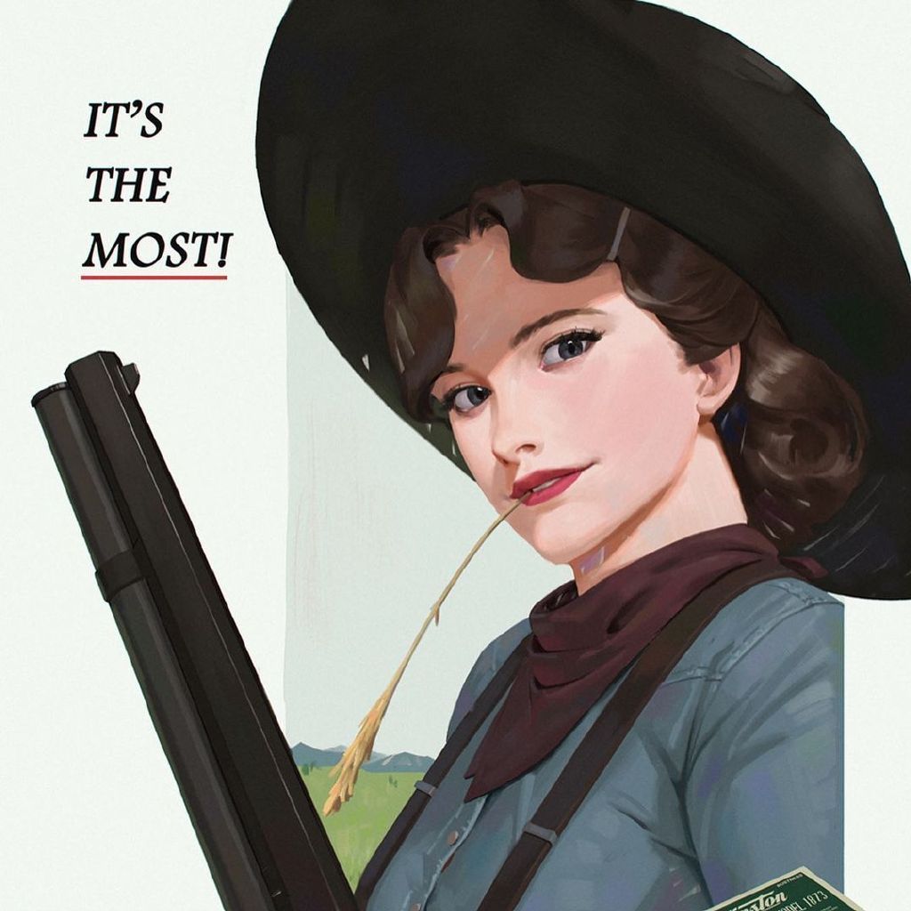 一组复古风格人物插画海报设计byharen