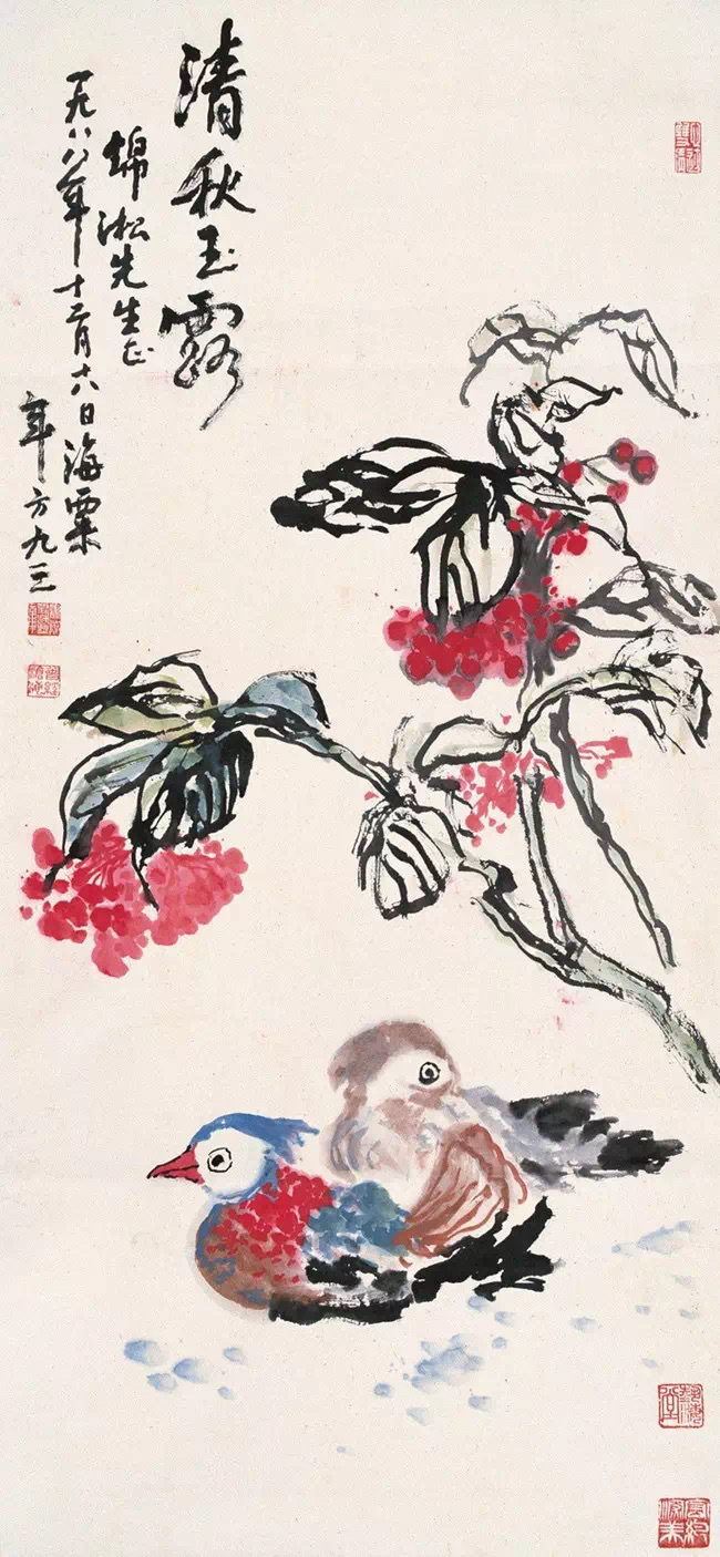 刘海粟花鸟作品欣赏!_高清图集_新浪网