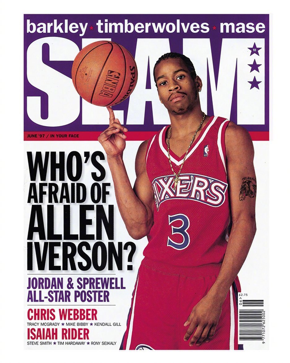 这些年艾弗森登上的《slam》杂志封面!