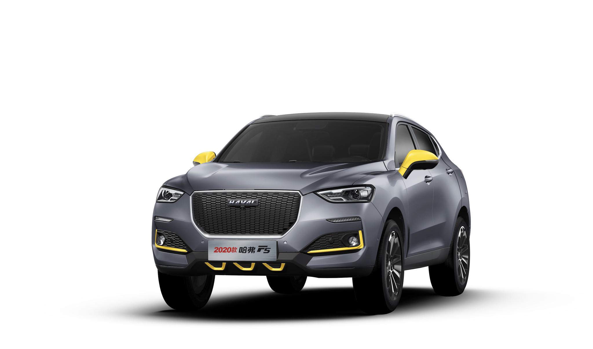 2020款哈弗f5采用了最新的家族式设计语言,整体造型更加时尚动感.