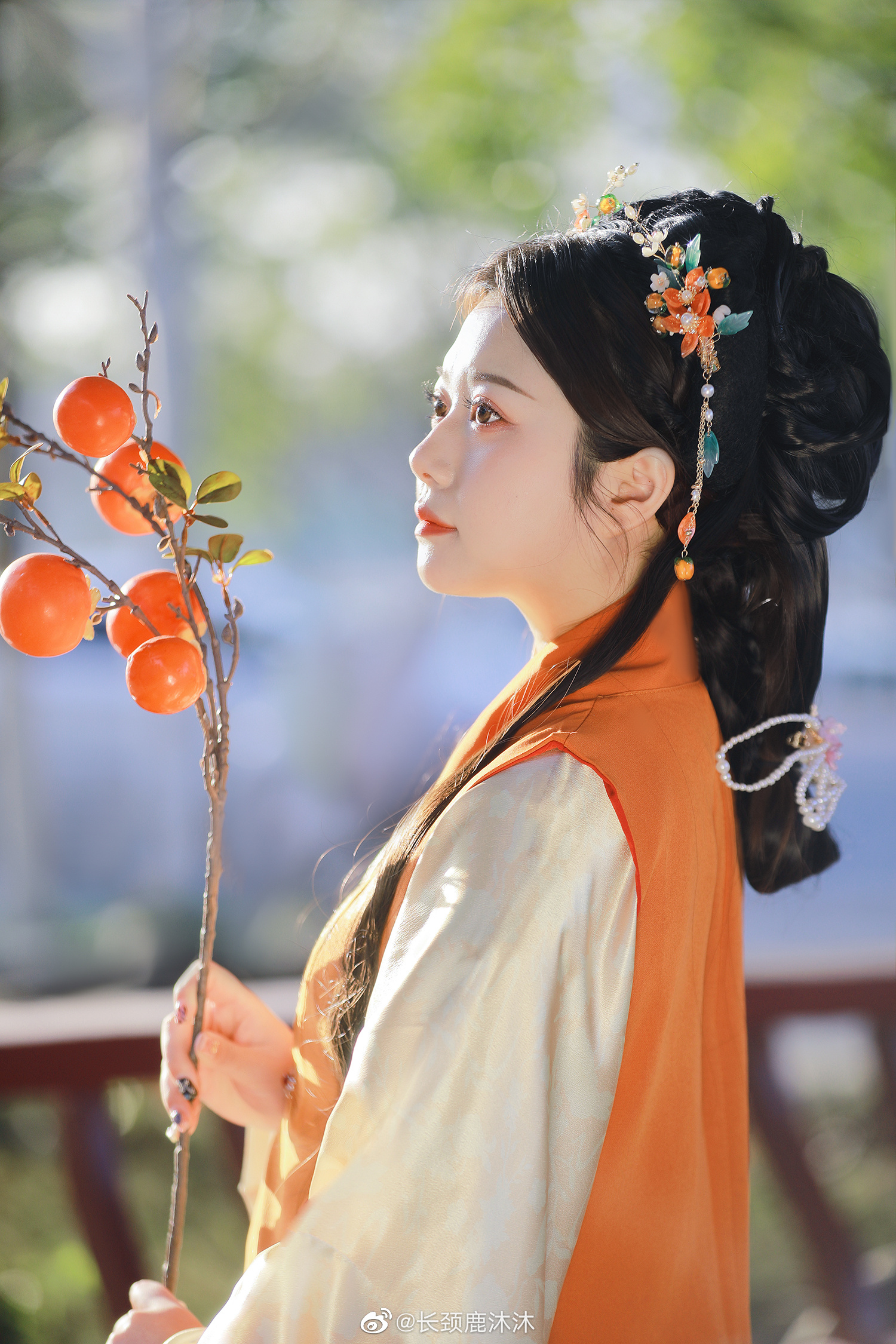 暖色系古风大小姐汉服写真_高清图集_新浪网