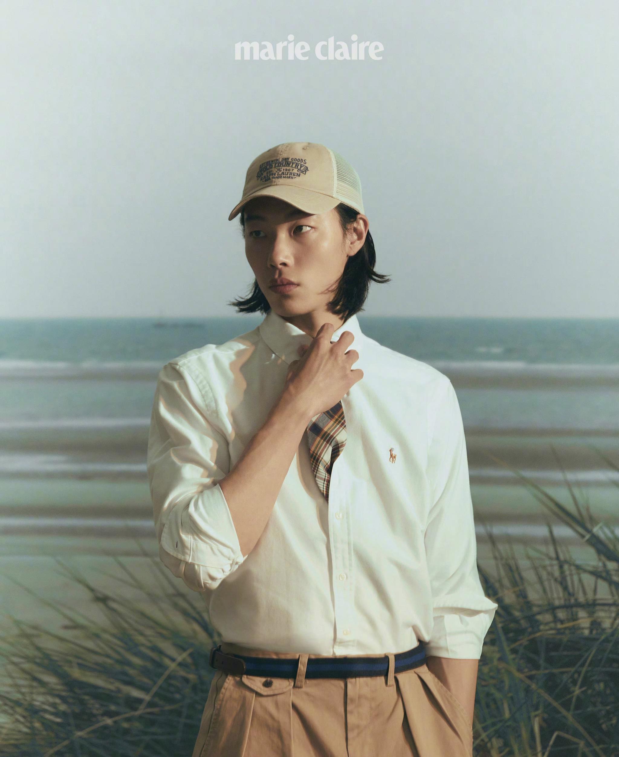 柳俊烈marieclairekorea四月刊画报长发造型的狗焕