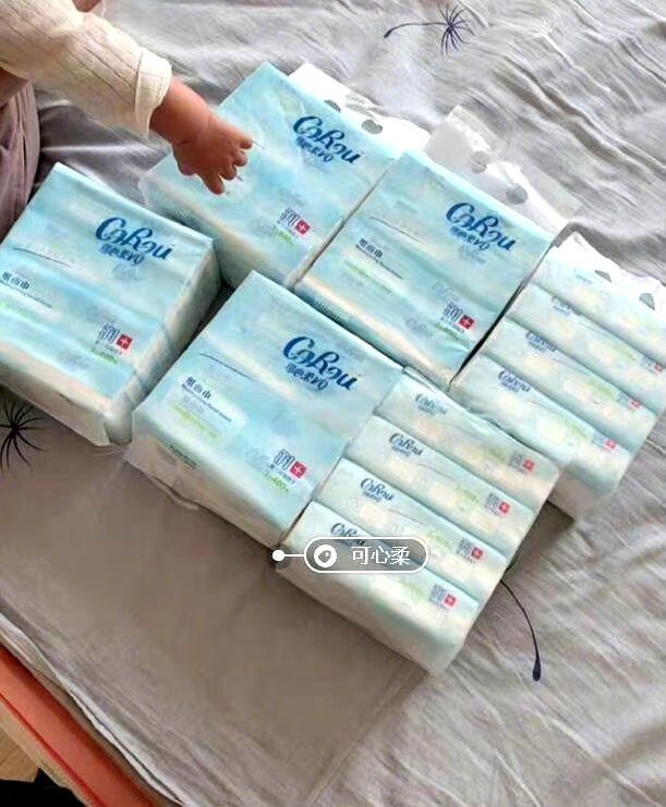 我家里囤了满满一柜子! 可心柔 柔纸巾3层110抽12包!__财经头条