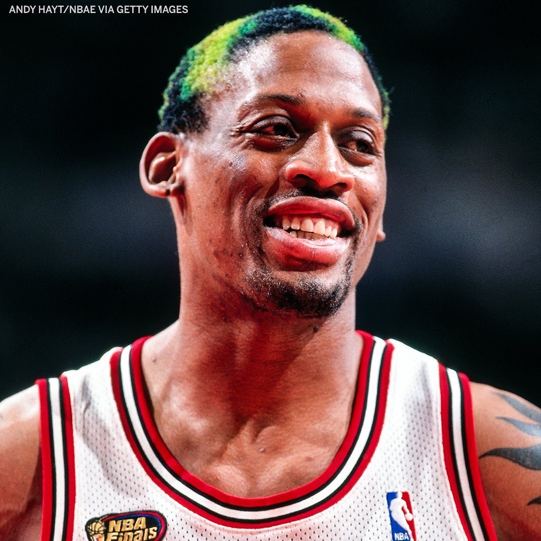 公牛时期罗德曼的花式染发_高清图集_新浪网