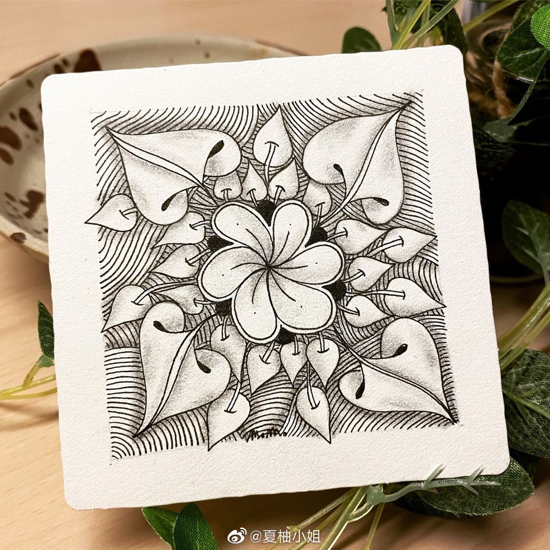 简单好看的禅绕画 :czt__财经头条