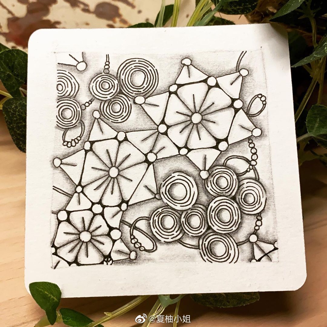 简单好看的禅绕画 :czt__财经头条