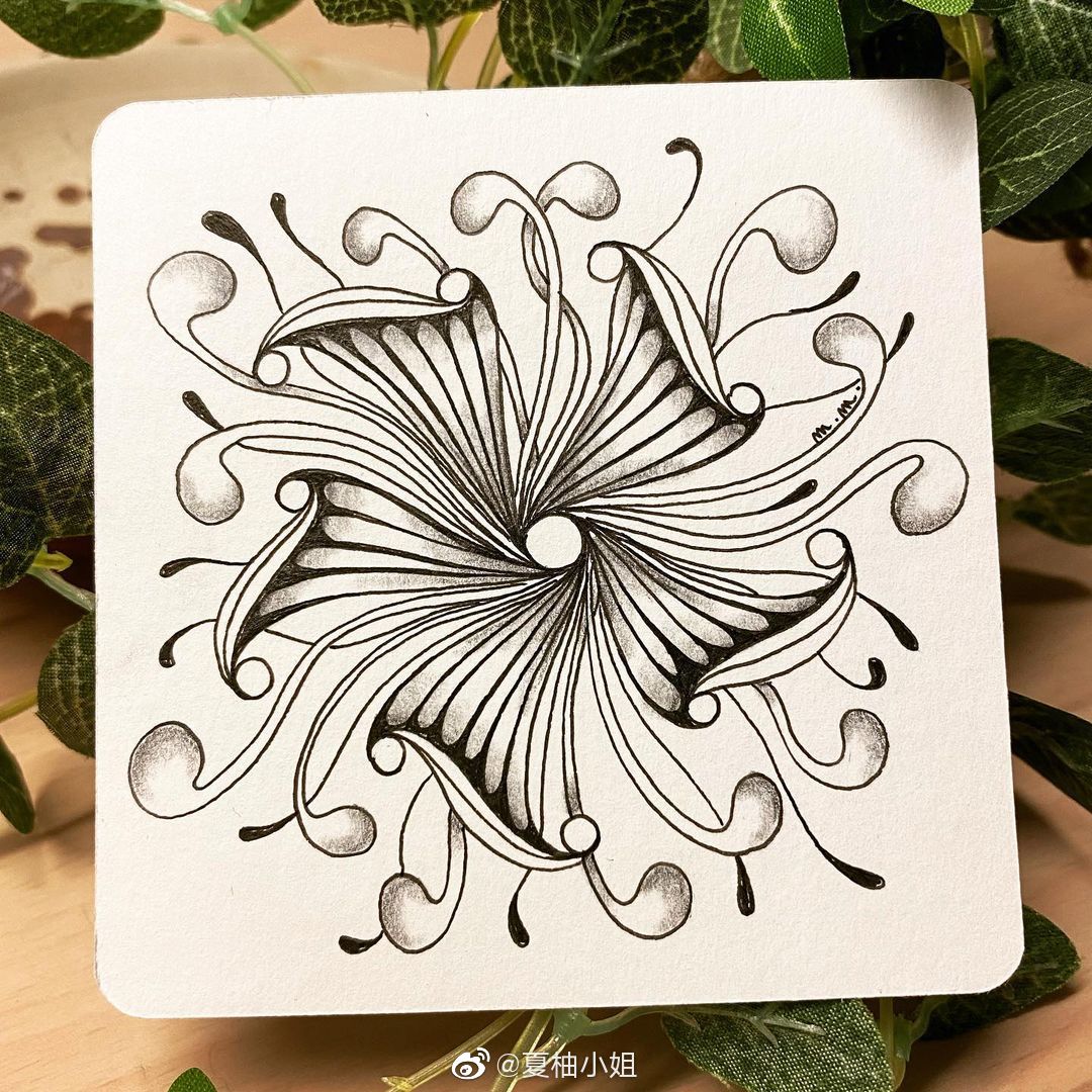 简单好看的禅绕画 :czt__财经头条