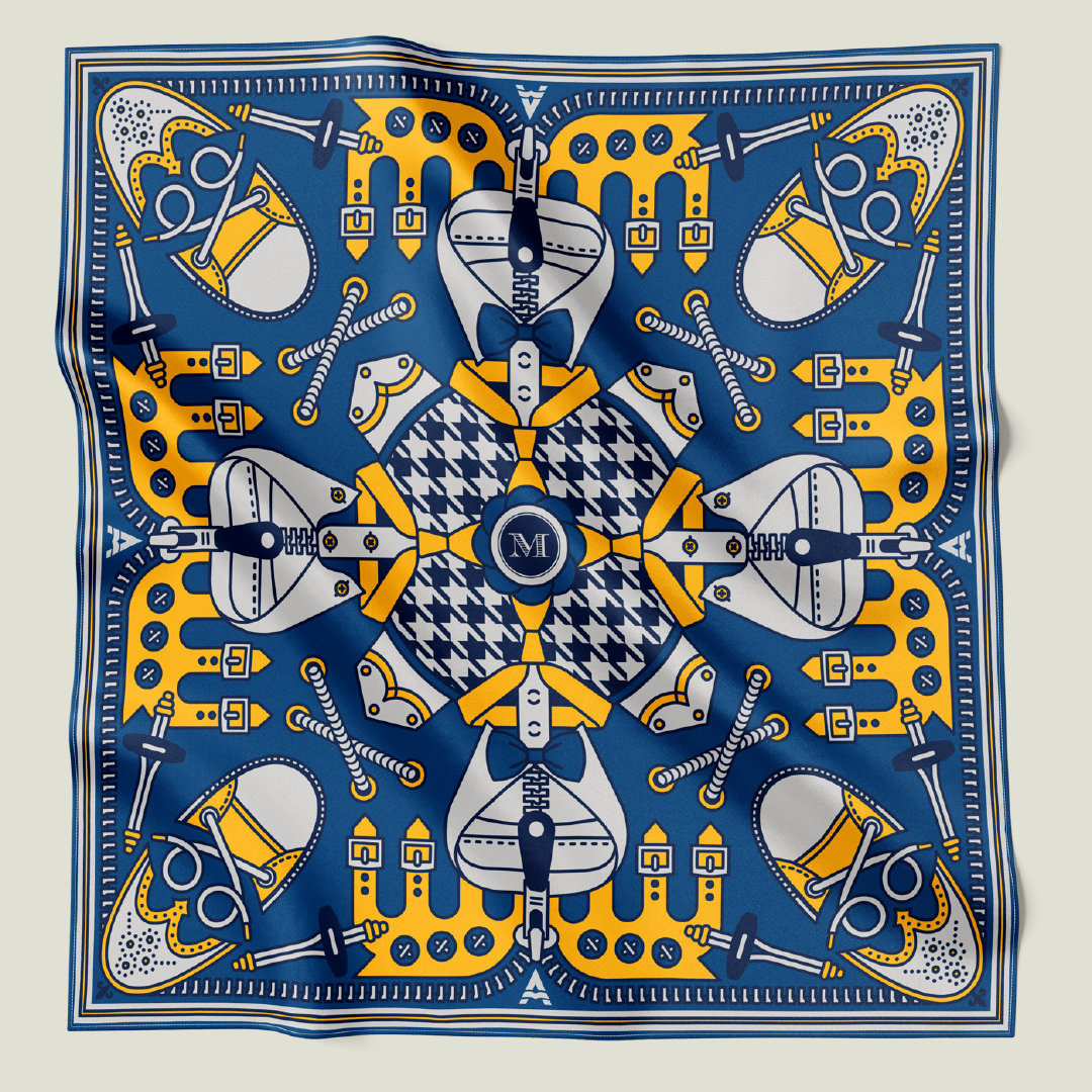 一组创意十足的方巾图案设计 design by:jan kallwejt__财经头条