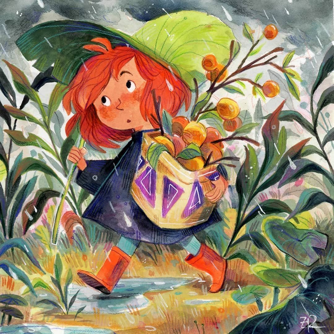 美国插画师 zoe persico 笔下富有童趣的绘画作品