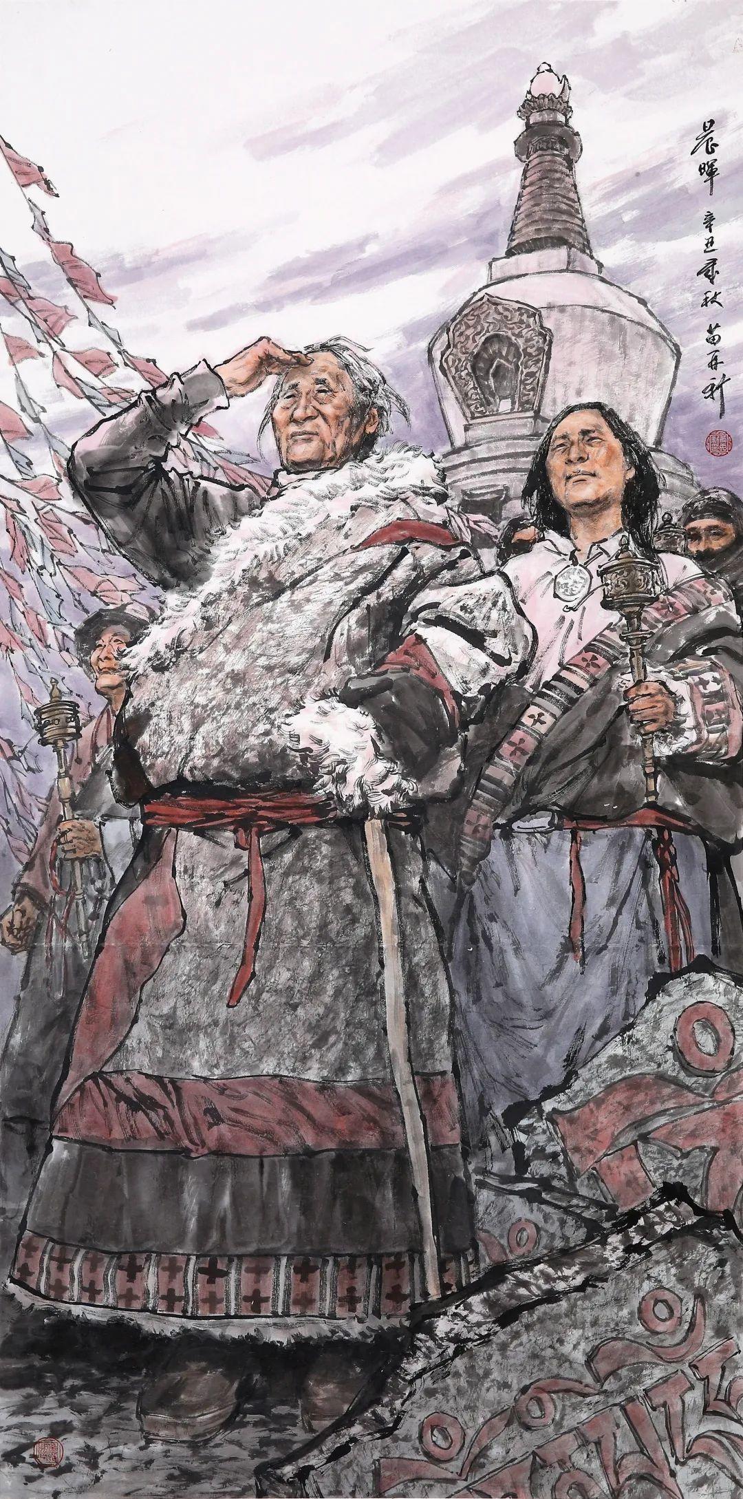 峰无坦途苗再新作品欣赏