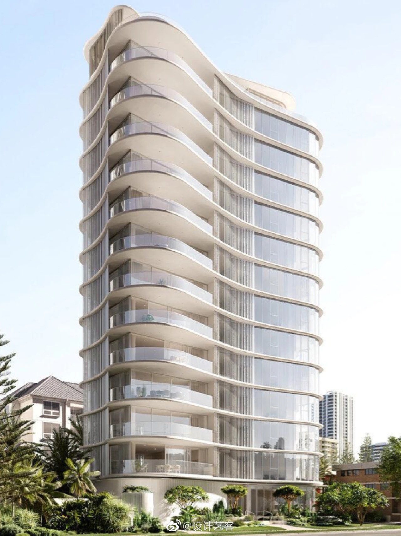 建筑外立面设计,水平线条的韵律__财经头条