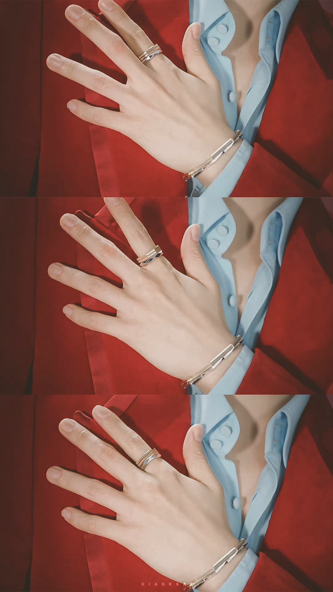 肖战红丝绒西装大片截修图来近距离感受一下