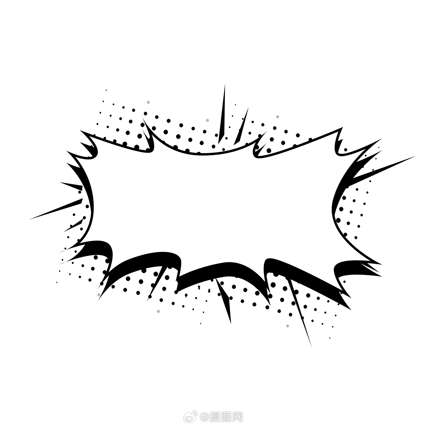 手绘卡通 可爱对话框素材 版权素材 by 摄图网