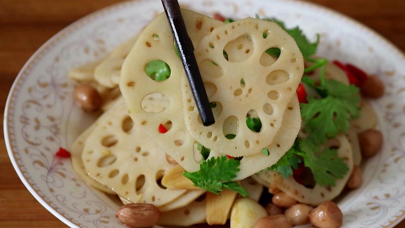 春天后要多吃莲藕,加1把花生米,简单一做,比吃肉还解馋