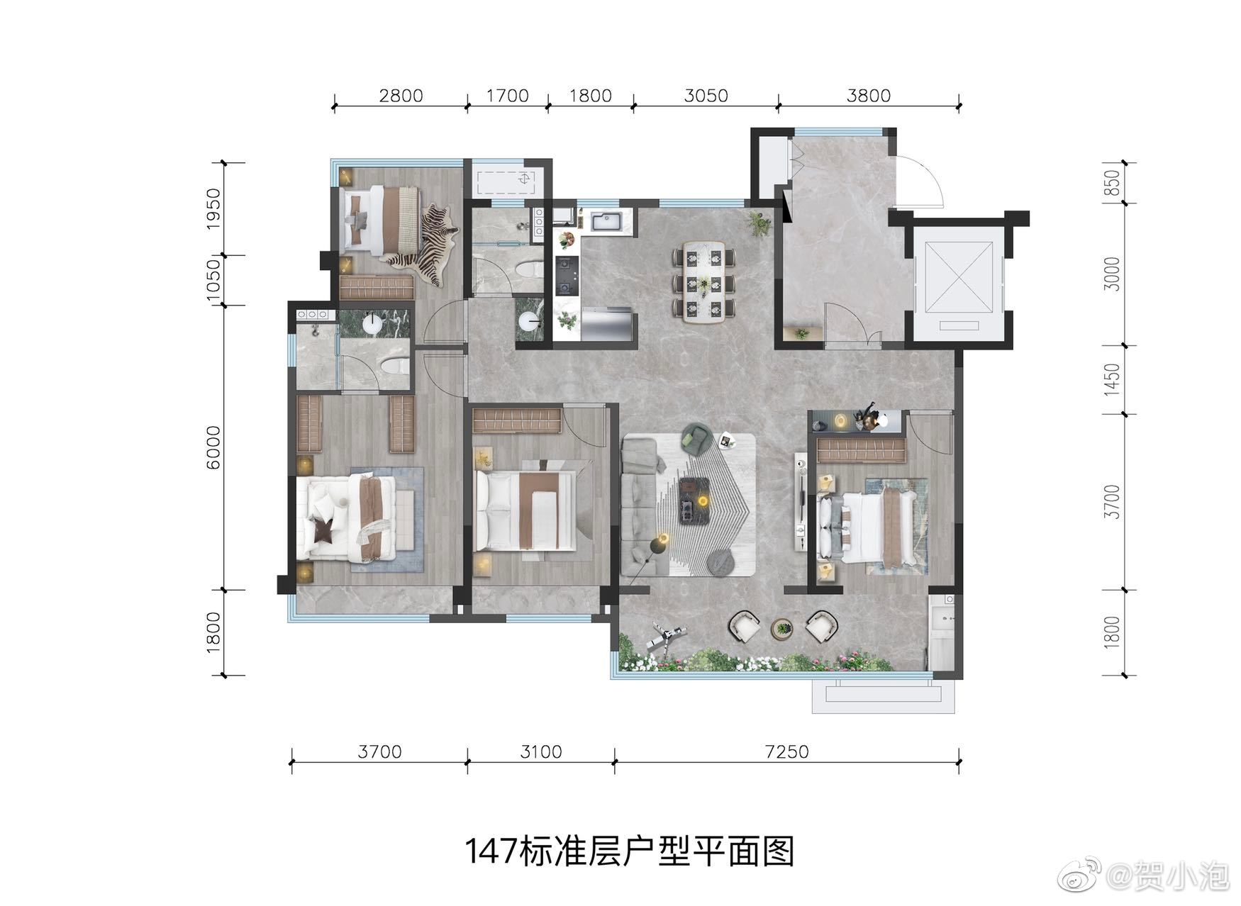 神武片区龙湖青云阙二期,这大户型看着真好……|青云|大户型|龙湖