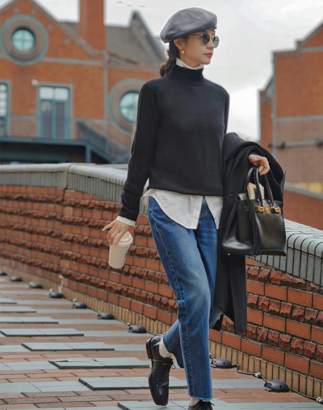 就完成了多套时髦穿搭,女人极简才是极美|三木|牛仔裤|时髦_新浪新闻