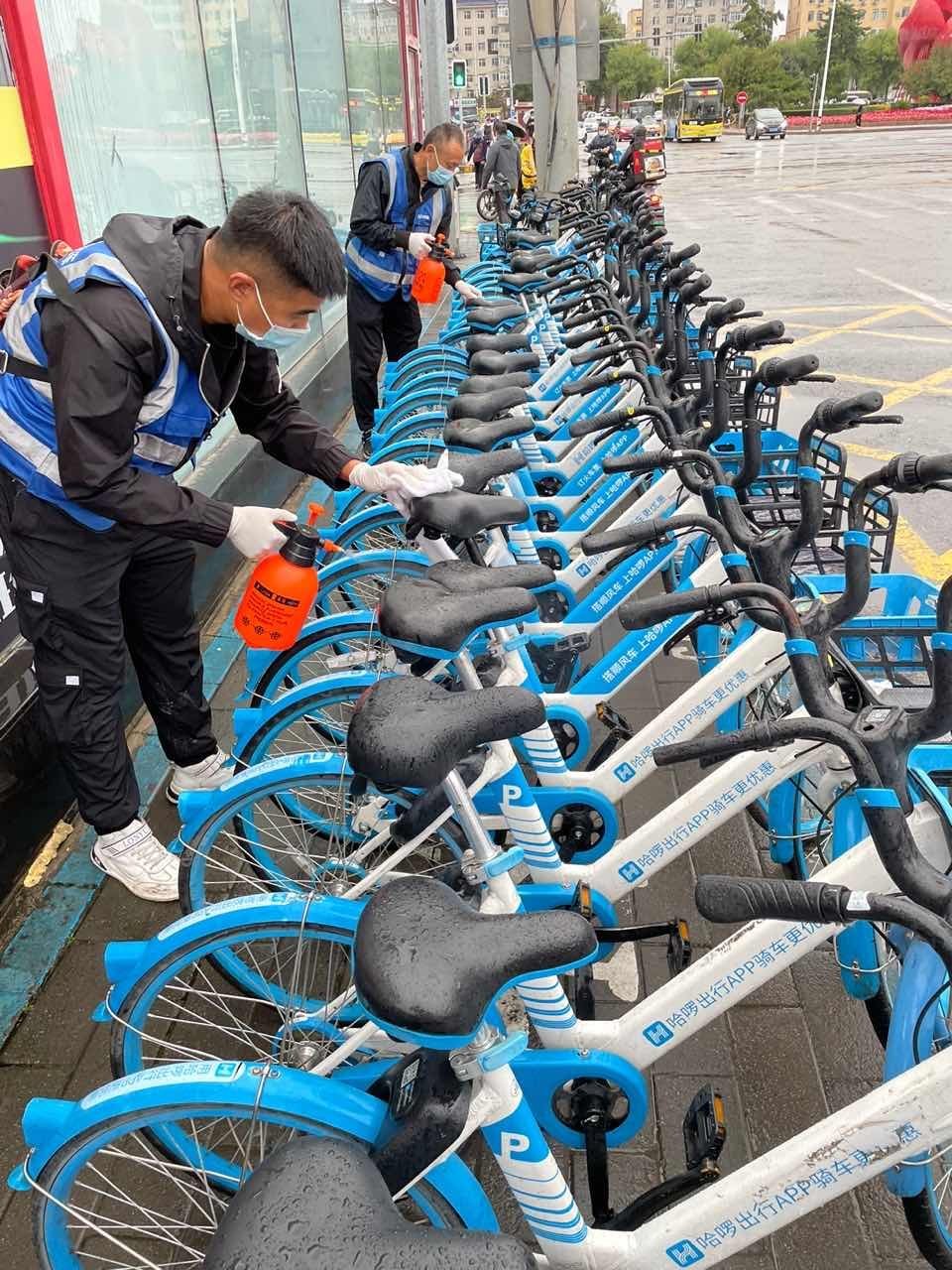 值班运维将根据具体情况酌情增加消毒频次",哈啰出行哈尔滨团队负责人