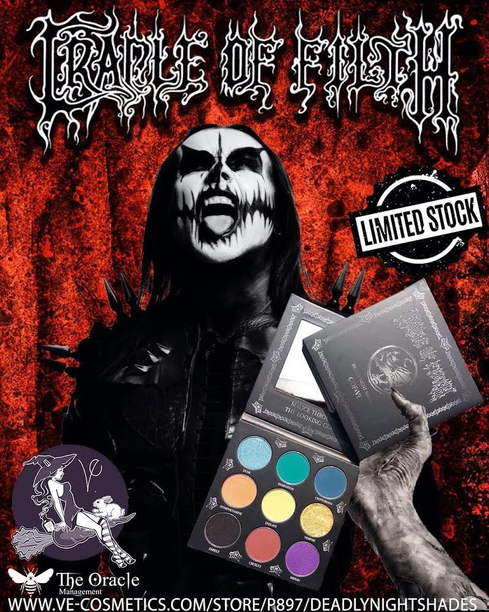 英国哥特 乐队cradle of filth(污秽摇篮)与ve cosme