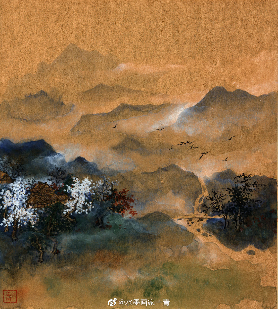 云深不知处作者:水墨画家一青