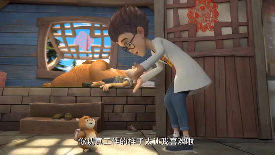 洞洞幺等天才威肚子饿得咕咕叫光头强的冰箱被洗劫一空