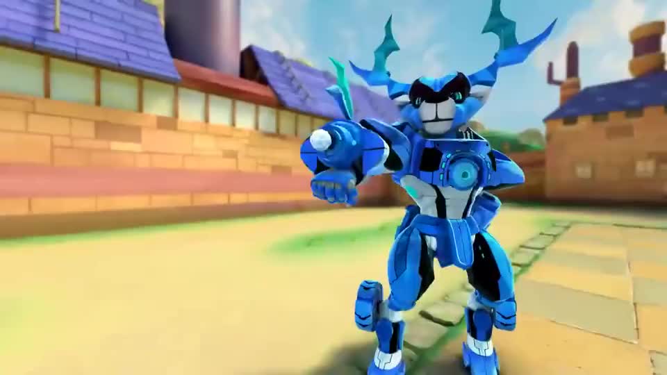 猪猪侠:猪猪侠练习沙袋,石甲熊一瓶饮料没喝完,就被砸倒了!