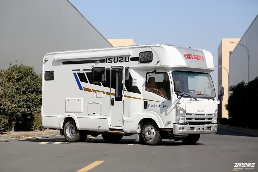 罕见24v600ah锂电18kw太阳能新星五十铃700p轻卡房车上市